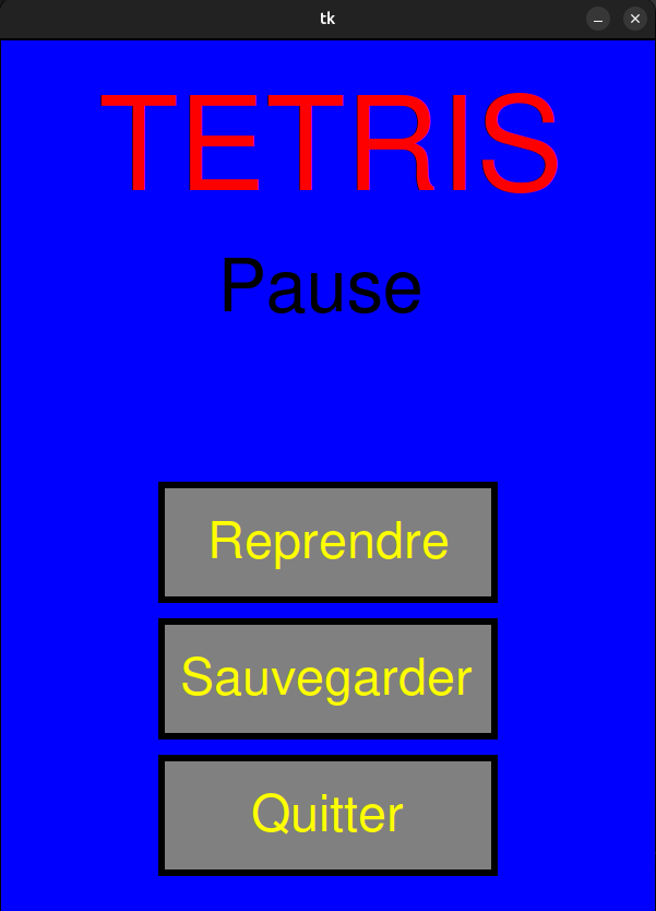 Jeu en Pause